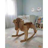 Cute Wood Ahşap Sallanan At-Deri Koltuk,konforlu & Pratik Tasarım