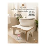 cute woodd Cute Wood Klozet Çömelme Ayak Taburesi, Banyo Ayak Taburesi, Tuvalet Taburesi, Klozet Ayaklığı