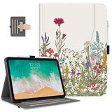 CutebriCase iPad 10. Nesil Kılıf, iPad Kılıfı 10. Nesil Kadın Kız Çocuk Darbeye Dayanıklı Kalem Tutuculu Kılıf, Çok Açılı Ayarlanabilir Stand Görünümü Cep/El Kayışı/Otomatik Uyanma Uyku, Çiçekler