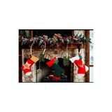 CUTESTUFFSHOP Yılbaşı Çorabı, Şömine Çorabı, Yılbaşı Ağacı Süsü, Noel Çorabı, 3 Lü Set Kırmızı-Yeşil