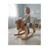 Cute&Wood Cute Wood Ahşap Sallanan At-Deri Koltuk, Konforlu & Pratik Tasarım