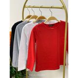 Cuties Kız Çocuk Basic Uzun Kol T-Shirt 3090 Kırmızı - 13 - 14 Yaş