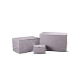 CUTY HOME OK HOME EV TEKSTİL BASKILI GRİ HURÇ 3'LÜ SET