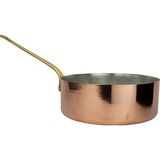 Cuvesta El Yapımı Modern Kalın 1.5mm Bakır Sote,Sos Tavası 25x8cm