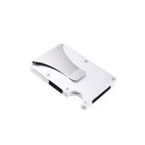 Cüzdan Kartlık Kredi Kartı Cüzdanı Metal Gümüş
