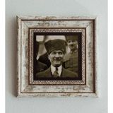 CVC WOOD Atatürk Çerçeveli Taş Tablo , Çerçeveli Taş Duvar Dekoru