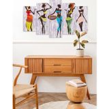 CVC WOOD Kadınlar Dans 5 Parçalı Mdf Tablo