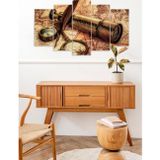 CVC WOOD Pusula Harita 5 Parçalı Mdf Tablo
