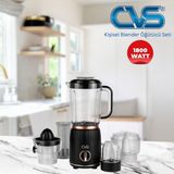 Cvs Dn 1304 5 Parça Öğütücülü Kişisel Blender Seti 1800 Watt - Siyah - Rose