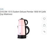 Cvs Dn 1515 Sudem Deluxe Inox Elektrikli Cay Makinesi Siyah - Pembe