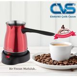 Cvs Dn 19833 Elektrikli Çelik Cezve Kırmızı