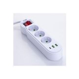 CVS DN 9276 3'LÜ USB ve TYPE-C Girişli Uzatma Kablosu