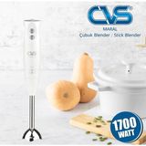 CVS El Tipi Blender 1100W Güçlü Motor Paslanmaz Çelik Bıçak Ergonomik Kolay Temizlenebilir Gövde - Beyaz