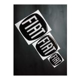 CVS Fiat Linea (eski Makyajsız Kasa)siyah Logo Set(3'lü)ön-arka-direksiyon...2007-2012 Model