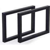 Cvtdesign Bank Ayağı Bench Puf Orta Sehpa Ayakları 2 Adet 35 cm Siyah Metal Ayak
