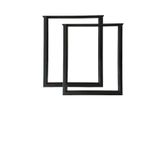 CVTdesign Masa Ayağı Ahşap Masif Kütük Çalışma Yemek Masası Ayakları 60X70 cm Metal Ayak