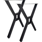 Cvtdesign Metal Ayak 30X50 1,5mm Kalınlık 60 x 72 cm Ayarlanabilir Bingolu Profil Ayaklar Metal Masa Ayağı