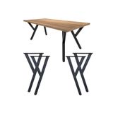 CVTdesign Metal Ayak 4 Lü Y Model Masa Ayağı Mutfak Yemek Çalışma Masası Ayağı Pingolu Metal Masa Ayakları