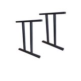 CVTdesign Metal Ayak Ahşap Masif Kütük Bilgisayar Çalışma Yemek Masası Ayağı Profil Ayaklar