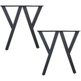 CVTdesign Metal Ayak Pingolu Masa Ayağı Ahşap Masif Mutfak Yemek Çalışma Masası Ayağı