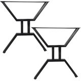 CVTdesign Metal Masa Ayakları Ahşap Masif Bilgisayar Çalışma Yemek Masası Ayağı Pingolu Metal Ayak