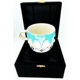 CW Celine's Wonders Lüks Kutulu Premium Kalite 24 Ayar Altın Detaylı Nazar El Yapımı Mug Hediyelik Mug 300 ml 30err