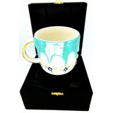 CW Celine's Wonders Lüks Kutulu Premium Kalite 24 Ayar Altın Detaylı Nazar Mug El Yapımı Hediyelik 400 Ml CW00009