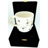 CW Celine's Wonders Lüks Kutulu Premium Kalite 24 Ayar Altın Detaylı Nazar Mug El Yapımı Hediyelik 400 ml CW00025
