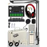 Cx1 Compact Set-2 Efektli Ses Kartı Mikrofon Stand Seti (Pc ve Telefon) - Renkli