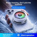 Cx20 Mini Taşınabilir Manyetik Ve Klipsli Telefon Soğutucu Fan - 3 Kademeli Hız Modu, Pubg/Gaming Oyuncu Soğutma Sistemi