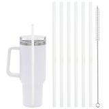 CXLL Stanley Adventure Quencher için 6 Adet Yedek Hasır 40 oz 30 oz Bardak Bardak, Stanley Aksesuarları için Temizleme Fırçalı Pipetler