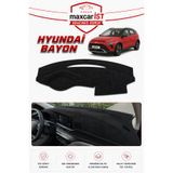 CYBERLİNE Hyundai Bayon Elegance Serisi Uyumlu Torpido Koruma Örtüsü/Kılıfı Siyah