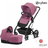 Cybex Balios S Lux 2 in 1 Black Magnolia Pink Puset Bebek Arabası
