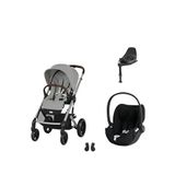 Cybex Balios S Lux Silver Stone Grey + Cloud T Plus Bazalı Sephia Black Bebek Arabası