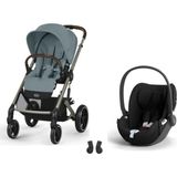 Cybex Balios S Lux Taupe Stormy Blue + Cloud T Plus Sephia Black Bebek Arabası