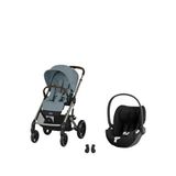 Cybex Balios S Lux Travel Sistem | Taupe Stormy Blue & Cloud T Plus Sephia Black - Açık Mavi