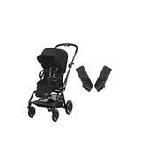 Cybex Eezy S Twist+2 360° Magic Black Kabin Boy Bebek Arabası Ve Ana Kucağı Adaptörü Set - Siyah