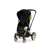 Cybex Priam Özel Seri Jeremy Scott Wings İkonik Lüks Tek Elle Katlanabilen Çift Yönlü Bebek Arabası - Siyah