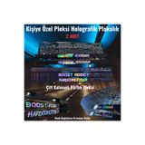 CybillStore 2 Adet Kişiye Özel Holografik Yazılı Piano Black Pleksi Oto Plaka Altı