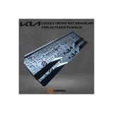 CybillStore KIA Logolu Mat Ortalı Parlak Pleksi Plakalık 2’li Set – Tüm Araçlarla Uyumlu