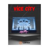 CybillStore Vice City Kabartmalı Motosiklet Pleksi Plakalık Altı Parlak Pleksi Lazer Kesim Dayanıklı 15x25 cm