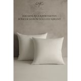Cyc Atelier Premium 2'li Ultra Dolgun Kare %100 Boncuk Silikon Kırlent İçi Yıkanabilir Yastık