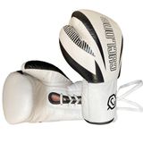 Cyclone Legion Hakiki Deri Boks ve Kick Boks Eldiveni Beyaz