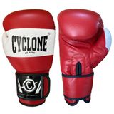 Cyclone Tiger Orijinal Deri Boks ve Kick Boks Eldiveni (Kırmızı, 10 oz)