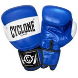 Cyclone Tiger Orijinal Deri Boks ve Kick Boks Eldiveni (Mavi, 10 oz)
