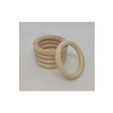 CYD DEMİRALAY BONCUK 7 Cm Ahşap Halka Ham,1 Paket 10 Adet,diş Kaşıyıcı,amigurumi Halkası