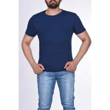 Çyk Suprem Kısa Kol Pis Dikiş Slimfit Düz T-Shirt - Parlament Mavi