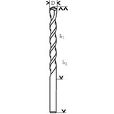Cyl-3 10*300 mm Beton Matkap Ucu - Altın