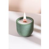 "CYLE"%100 Soya Wax Organik Beton Mum & Saksı - Yeşil
