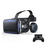 Cylzrcl Vr Kask 3D Gözlük Video Oyunu Dürbün İçin Sanal Gerçeklik Gözlük Kulaklık (Renk: 4)